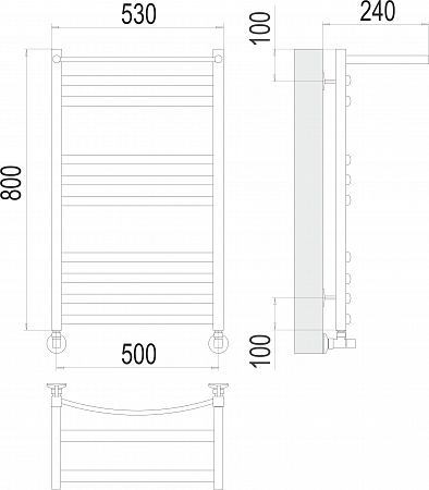 Енисей с/п П10 500х800 Полотенцесушитель TERMINUS Асбест - фото 3 Енисей с/п П10 500х800 Полотенцесушитель TERMINUS Асбест - фото 3