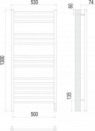 Ватикан П15 500х1300 электро (sensor quick touch) Полотенцесушитель TERMINUS Асбест - фото 3 Ватикан П15 500х1300 электро (sensor quick touch) Полотенцесушитель TERMINUS Асбест - фото 3