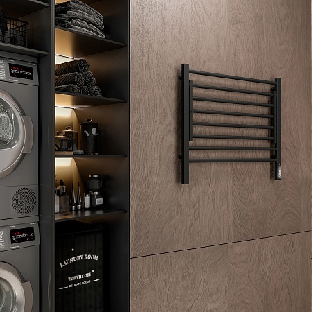 Горизонт П8 600х600 электро КС ЧЕРНЫЙ МУАР (sensor quick touch) Полотенцесушитель TERMINUS Асбест - фото 3 Горизонт П8 600х600 электро КС ЧЕРНЫЙ МУАР (sensor quick touch) Полотенцесушитель TERMINUS Асбест - фото 3