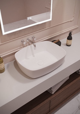 Раковина накладная Terminus Ното 505х375х135 Асбест - фото 3