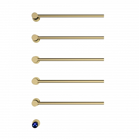 Аккорд П5 500х800 электро Полотенцесушитель TERMINUS Брашированное золото Асбест - фото 2