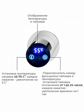 Аккорд П5 500х800 электро Полотенцесушитель TERMINUS Нержавеющая сталь Асбест - фото 4 Аккорд П5 500х800 электро Полотенцесушитель TERMINUS Нержавеющая сталь Асбест - фото 4