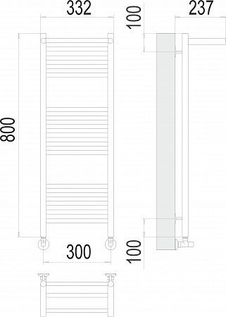 Аврора с/п П16 300х800 Полотенцесушитель TERMINUS Асбест - фото 3 Аврора с/п П16 300х800 Полотенцесушитель TERMINUS Асбест - фото 3