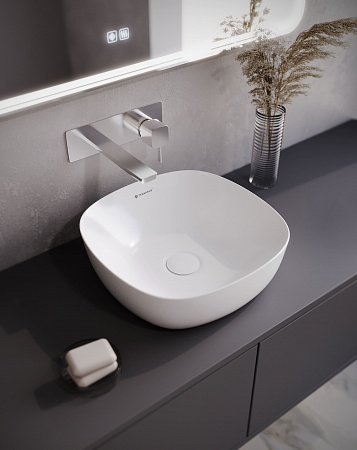 Раковина накладная Terminus Классик 370х370х115 Асбест - фото 5