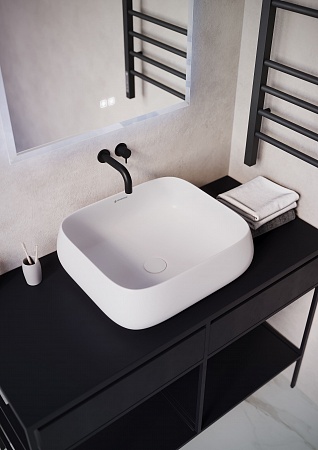 Раковина накладная Terminus Сицилия 440х390х150 Асбест - фото 3 Раковина накладная Terminus Сицилия 440х390х150 Асбест - фото 3