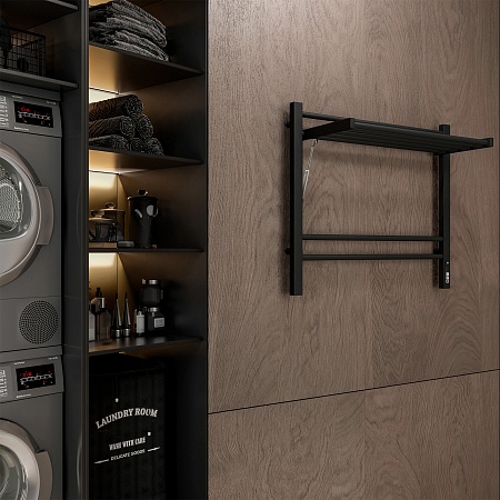 Горизонт П8 600х600 электро КС ЧЕРНЫЙ МУАР (sensor quick touch) Полотенцесушитель TERMINUS Асбест - фото 4 Горизонт П8 600х600 электро КС ЧЕРНЫЙ МУАР (sensor quick touch) Полотенцесушитель TERMINUS Асбест - фото 4