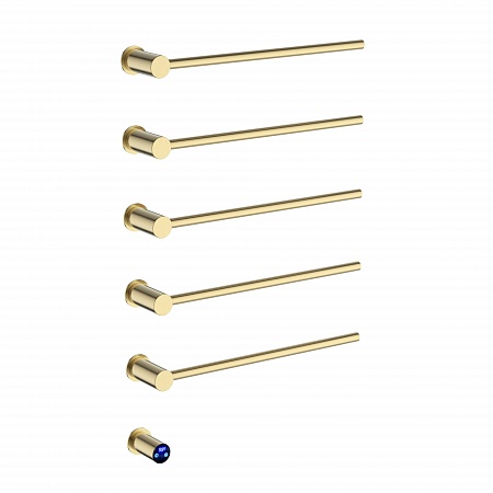 Аккорд П5 500х800 электро Полотенцесушитель TERMINUS Брашированное золото Асбест - фото 1