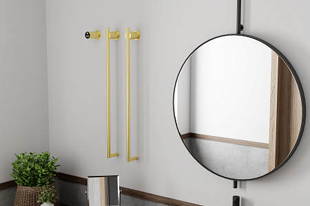 Рондо П2 350х760 электро Полотенцесушитель TERMINUS Брашированное золото Асбест - фото 6