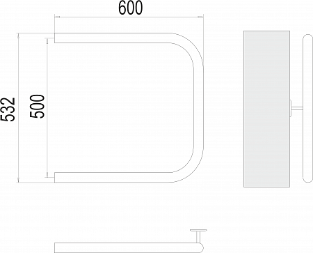 П-обр AISI 32х2 500х600 Полотенцесушитель TERMINUS Асбест - фото 3 П-обр AISI 32х2 500х600 Полотенцесушитель TERMINUS Асбест - фото 3