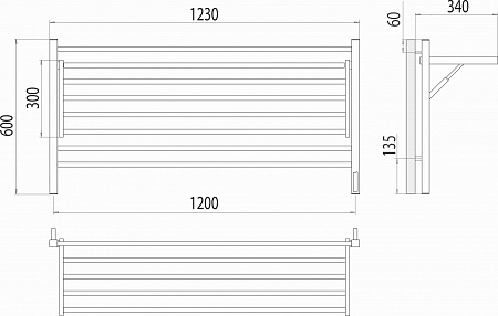 Горизонт П8 1200х600 электро (sensor quick touch) Полотенцесушитель TERMINUS Асбест - фото 5 Горизонт П8 1200х600 электро (sensor quick touch) Полотенцесушитель TERMINUS Асбест - фото 5